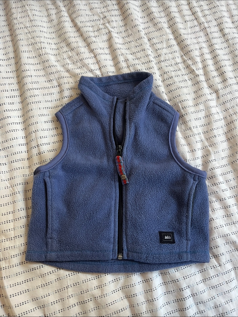 REI blue fleece toddler vest 2T
